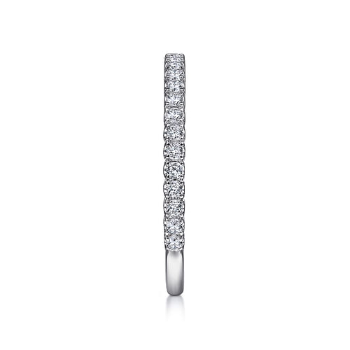 14K White Gold Matching Wedding Band