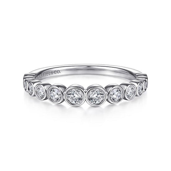 Gabriel - 14K White Gold Matching Wedding Band