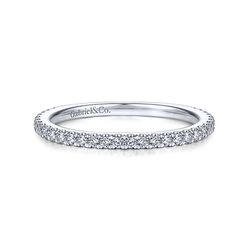 14K White Gold Matching Wedding Band