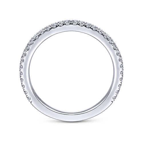 14K White Gold Matching Wedding Band