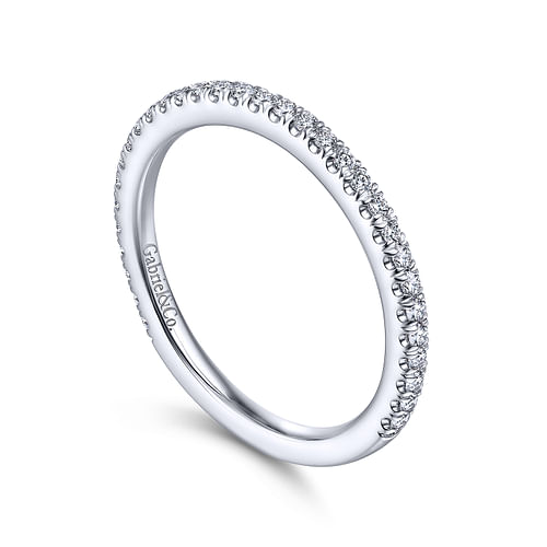 14K White Gold Matching Wedding Band