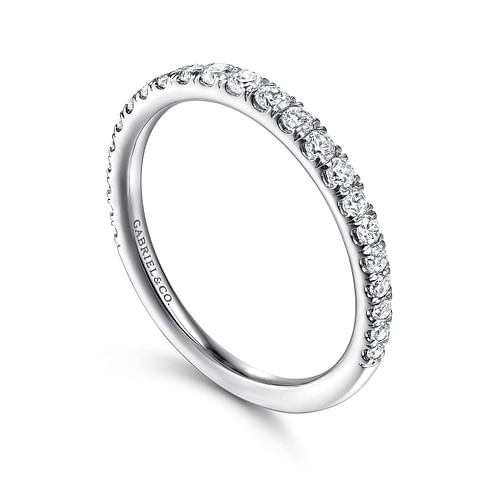 14K White Gold Matching Wedding Band