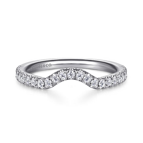 14K White Gold Matching Wedding Band