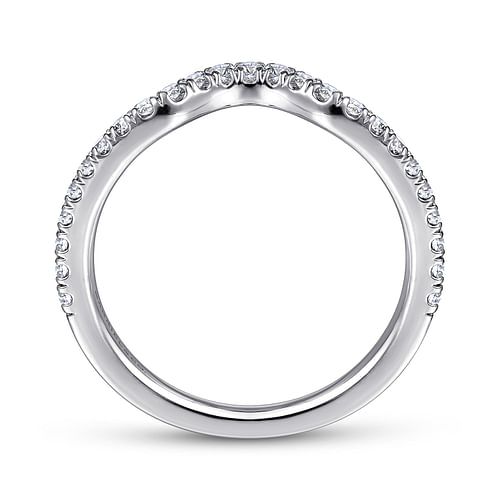 14K White Gold Matching Wedding Band