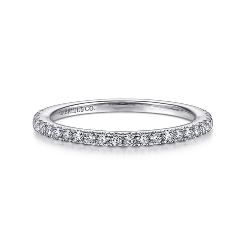 14K White Gold Matching Wedding Band