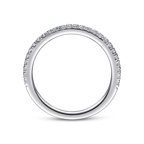 14K White Gold Matching Wedding Band