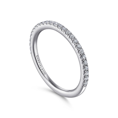 14K White Gold Matching Wedding Band