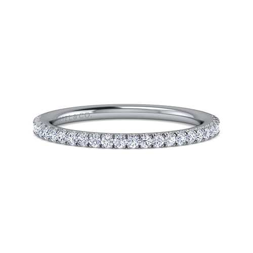 14K White Gold Matching Wedding Band