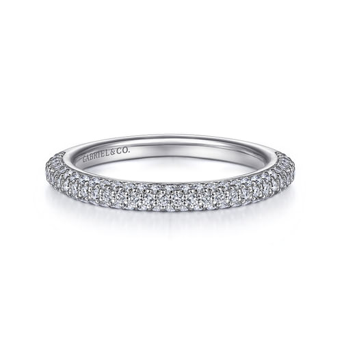 14K White Gold Matching Wedding Band