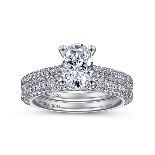 14K White Gold Matching Wedding Band