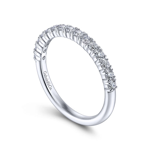 14K White Gold Matching Wedding Band