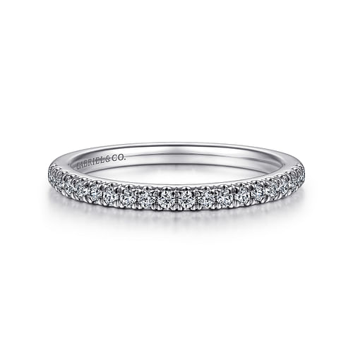 14K White Gold Matching Wedding Band