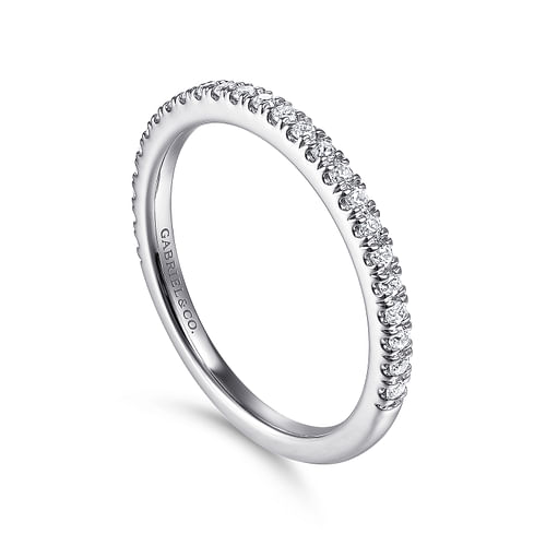 14K White Gold Matching Wedding Band