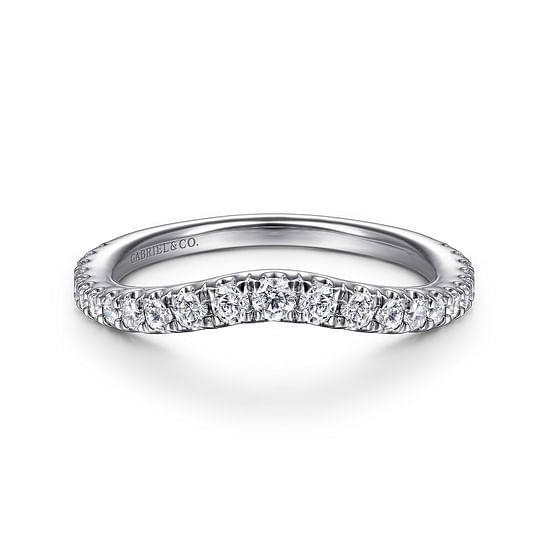 Gabriel - 14K White Gold Matching Wedding Band