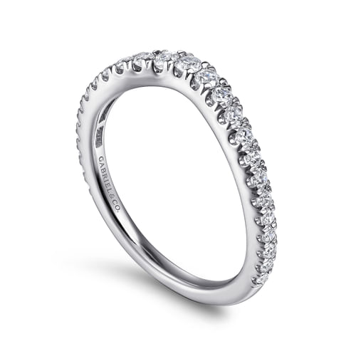 14K White Gold Matching Wedding Band