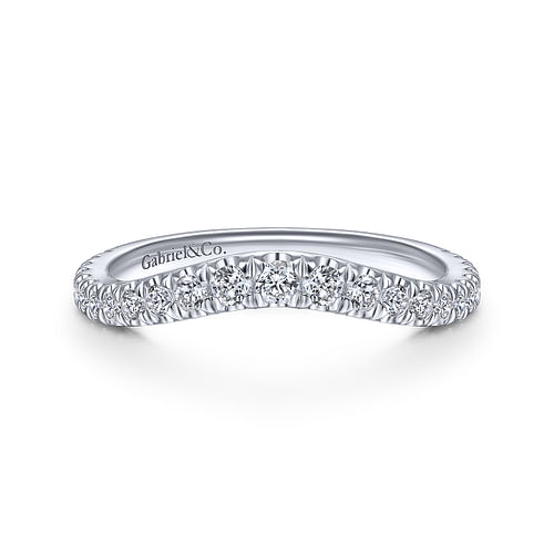 14K White Gold Matching Wedding Band