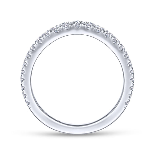 14K White Gold Matching Wedding Band