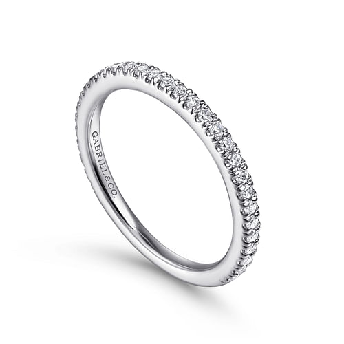 14K White Gold Matching Wedding Band