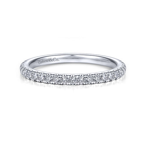 14K White Gold Matching Wedding Band