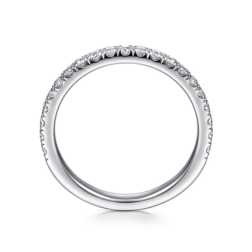 14K White Gold Matching Wedding Band