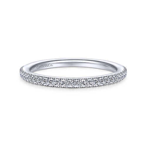 14K White Gold Matching Wedding Band