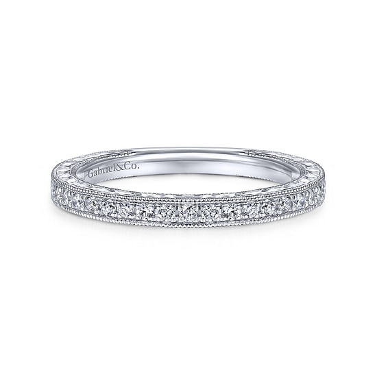 Gabriel - 14K White Gold Matching Wedding Band