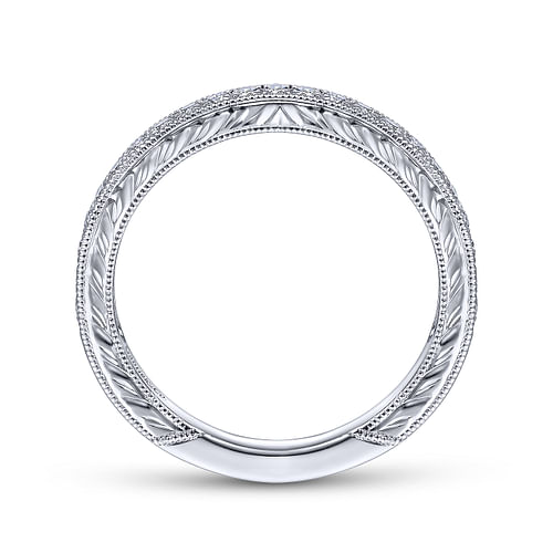 14K White Gold Matching Wedding Band