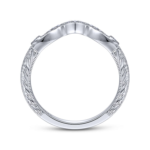 14K White Gold Matching Wedding Band