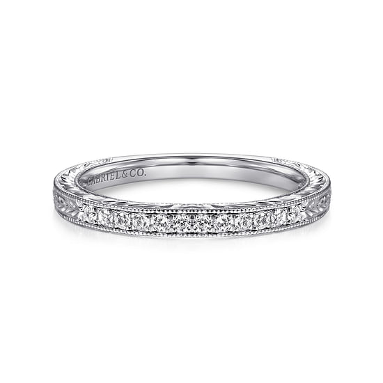 Gabriel - 14K White Gold Matching Wedding Band