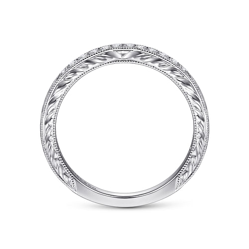 14K White Gold Matching Wedding Band