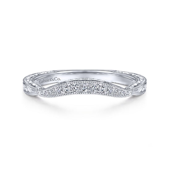 Gabriel - 14K White Gold Matching Wedding Band