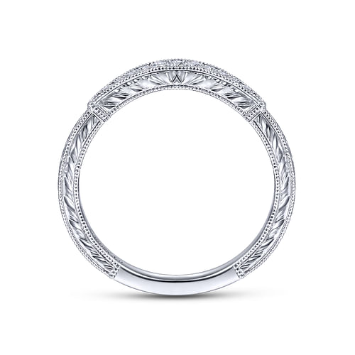 14K White Gold Matching Wedding Band