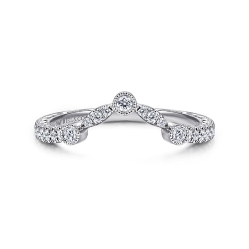 14K White Gold Matching Wedding Band