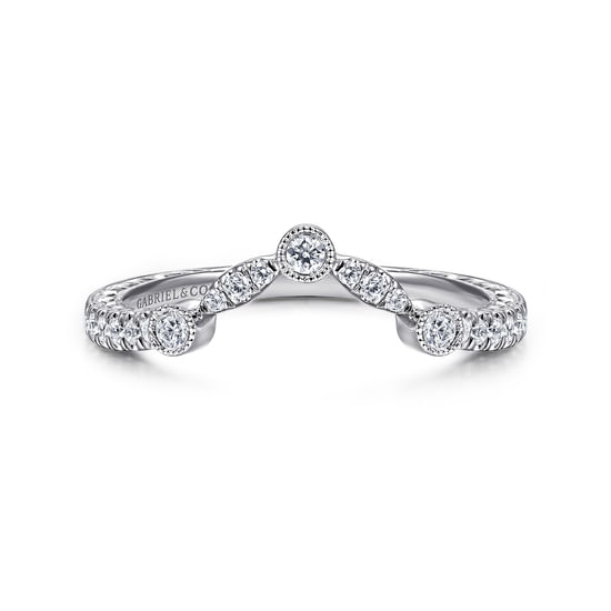 Gabriel - 14K White Gold Matching Wedding Band