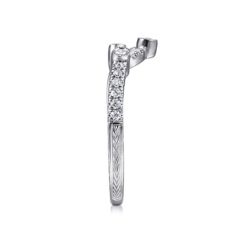 14K White Gold Matching Wedding Band