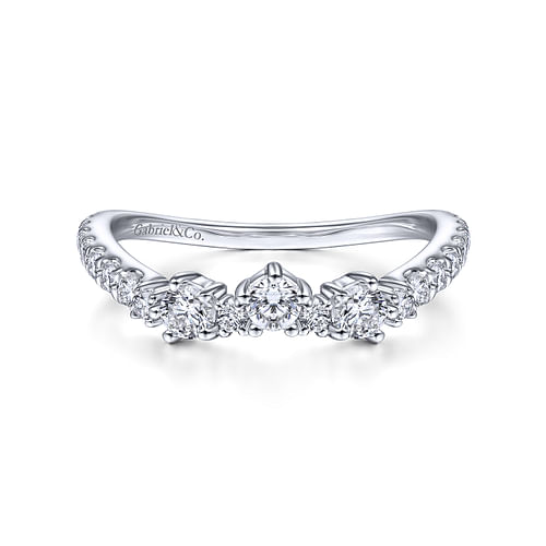 14K White Gold Matching Wedding Band