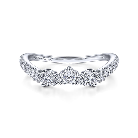 Gabriel - 14K White Gold Matching Wedding Band