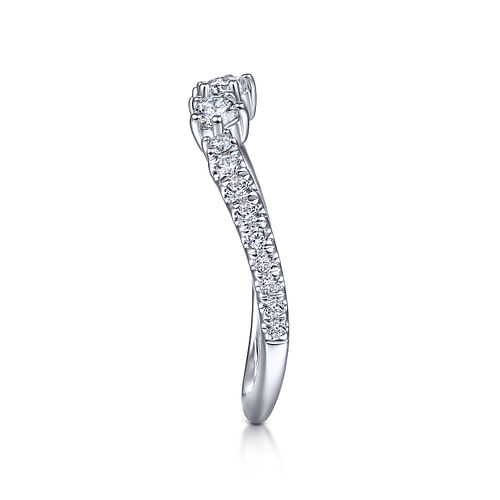 14K White Gold Matching Wedding Band