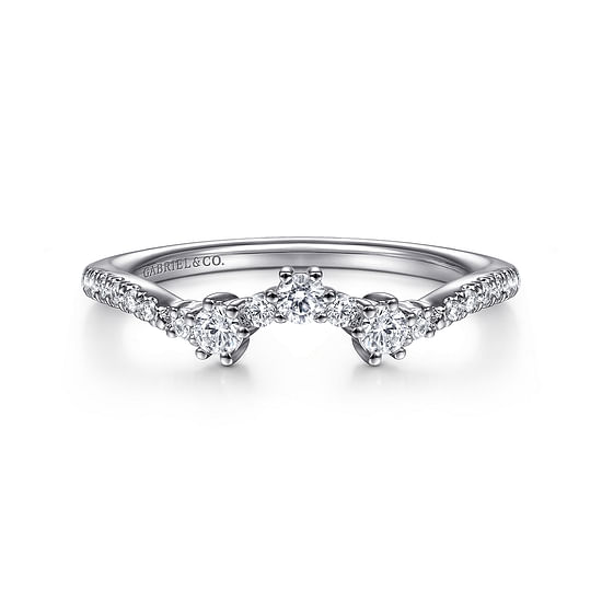 Gabriel - 14K White Gold Matching Wedding Band