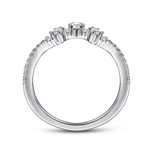 14K White Gold Matching Wedding Band