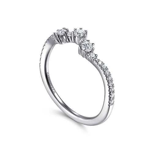 14K White Gold Matching Wedding Band