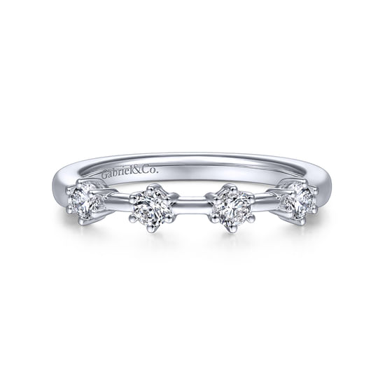 Gabriel - 14K White Gold Matching Wedding Band