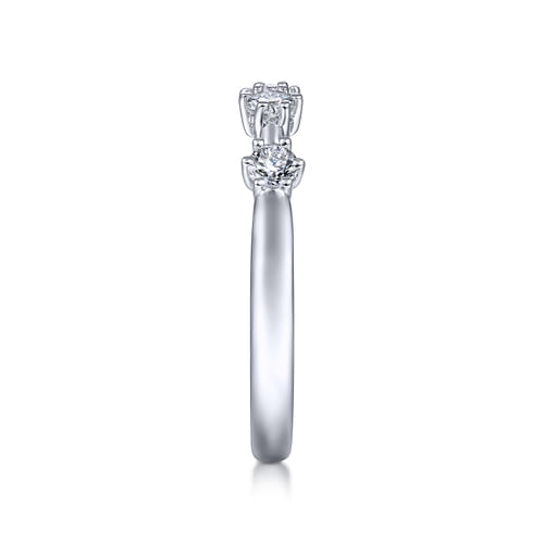 14K White Gold Matching Wedding Band