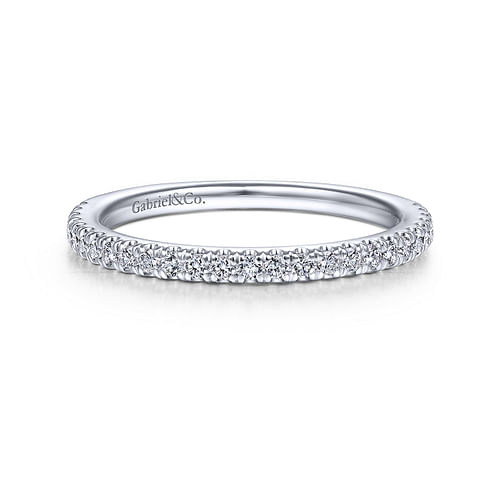 14K White Gold Matching Wedding Band