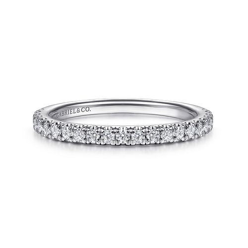 14K White Gold Matching Wedding Band