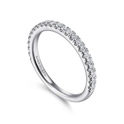 14K White Gold Matching Wedding Band