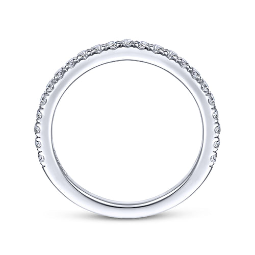 14K White Gold Matching Wedding Band