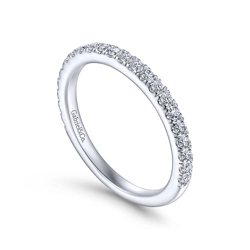 14K White Gold Matching Wedding Band