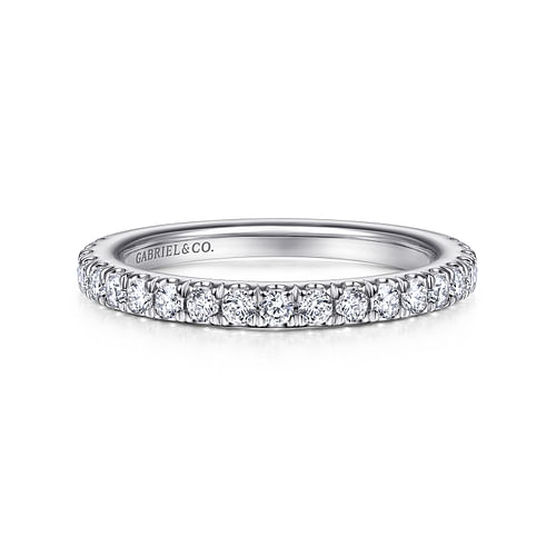 14K White Gold Matching Wedding Band