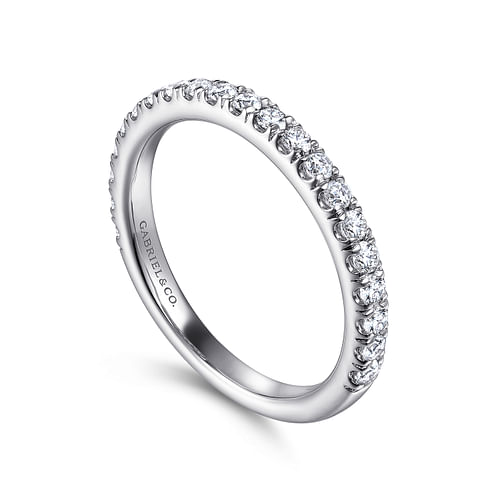 14K White Gold Matching Wedding Band